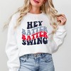 Simply Sage Market Women's Graphic Sweatshirt Batter Batter Swing Stacked - 2 of 3