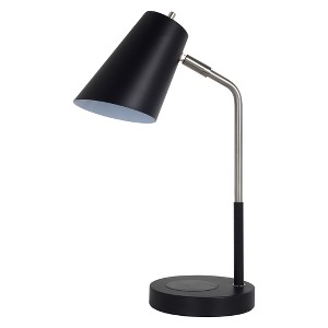 LED Qi-Certified Charging Table Lamp Black (Includes Energy Efficient Light Bulb) - Project 62 , Size: Lamp with Energy Efficient Light Bulb