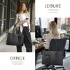 Laptop Tote Bag for Women 15 Inch Waterproof PU Leather Computer Bags for Business Office Work Briefcase - 2 of 4