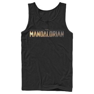 Men's Star Wars The Mandalorian Silhouette Logo Tank Top - 1 of 4
