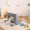 Kids Couch for Toddlers and Kids Foam Play Sofa Set with Detachable Cushions Convertible Soft Couch for Reading Playing and Sleeping - 2 of 4