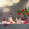 NAYSAYE Party Decoration and Accessories Christmas Ball Hanging Ornament Set for Holiday Celebration and Christmas Decor, Red, 3.9"*3.9"*0.3" - 3 of 4