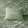 Sapphtopaz Blush Crushed Velvet Comforter Set Duvet Cover Set, Diamond Quilted Bedding Set with Throw Pillows, Machine Washable - 2 of 4