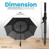 SereneLife 53" Automatic Golf Umbrella - Black - 2 of 4