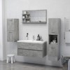 CLIHOME Mirror Engineered Wood, Acrylic Medium Bathroom Mirror Cabinet with 3 Shelves - 3 of 4
