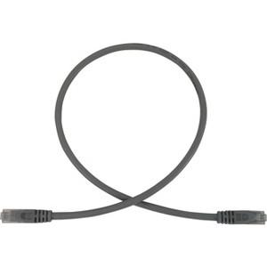 Tripp Lite Cat6a 10G Ethernet Cable, Snagless Molded UTP, Gray, 3 ft, N261003GY - 1 of 4