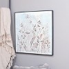 VIP Metal 23 in. White Embossed Floral Print Artwork - 2 of 3