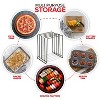 LunaLulinlk Black (2 Pack) Extra Tall Steel Baking Pan Organizer Rack for Cabinet Storage or Kitchen Counter, Cookie Baking Sheet Organizer - 3 of 4