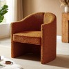 NicBex Boucle Accent Chair,Upholstered Living Room Chairs with Mid-Height Arched Backrest,Modern Comfy Arm Chair,Accent Chairs for Living Room - 2 of 4