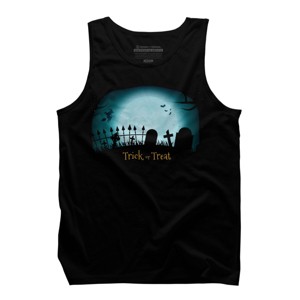 Men's Design By Humans Trick or treat By darkstroke Tank Top - 1 of 4