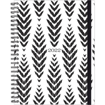 2022 Weekly Planner Hardcover 8.5"x11" Black and White - Willow Creek Press