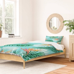 Deny Designs 83 Oranges Tropic Palm Twin/Twin XL Duvet and Sham Set (2-3pc Set) - 1 of 4