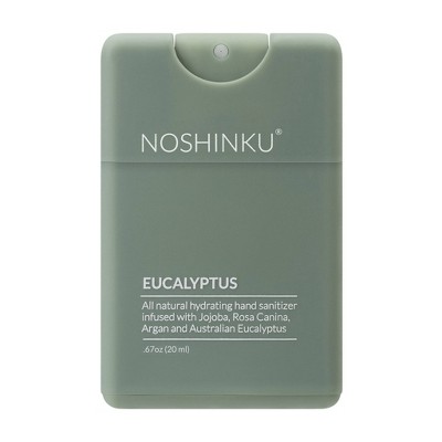 NOSHINKU Refillable Eucalyptus Ultra-Moisturizing Pocket Sanitizer - Travel Size - 20 ml