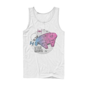 Men's Star Wars: The Rise of Skywalker Ombre Millennium Falcon Tank Top - 1 of 4