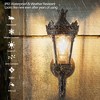 Gulches Outdoor Wall Lights - 21" Vintage Lantern with Crown Top for Patio and Garden - 4 of 4