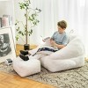 NicBex Bean Bag Chair with Handle and Ottoman,Bean Bag Sofa with Tufted Soft Stuffed Filling for Dorm,Apartment,Living Room - 2 of 4