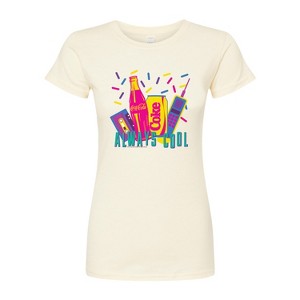 Women's - Coca-Cola - 90's Retro Style Fitted Graphic T-Shirt - 1 of 3