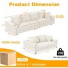 Kumasinova Corduroy Cloud Sofa with Cushions, Convertible Sofa Lounge Chair, Plush Modern 4-Seat Sofa, Easy Assembly, Couches for Living Room - 2 of 4