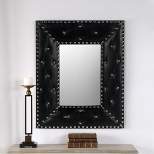 Sofie 21" x 26" Decorative Wall Mirrors With Rectangle PU Covered MDF Framed Mirror-The Pop Home