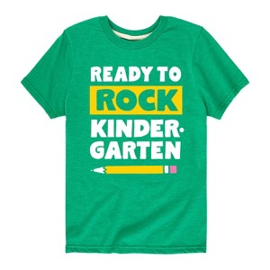 Boys' - Instant Message - Ready To Rock Kindergarten Short Sleeve Graphic T-Shirt - 1 of 4