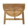 Maggift Patio End Table, Waterproof Portable Patio Small Side Table for Garden, Balcony, Courtyard, Poolside, Patio, Brown, 30.75"*18"*30" - 3 of 4