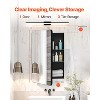 VEVOR Medicine Cabinet, 16 x 24 inch,  Aluminum Frame Bathroom Wall Cabinet, 2-layer Adjustable Shelves, Black - 3 of 4
