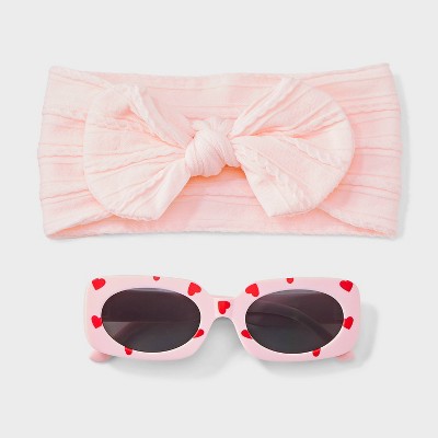 Toddler Girls' 'Heart' Printed Sunglasses Set - Cat & Jack™: Apparel Accessories, Hearts Pattern, Toddler Size