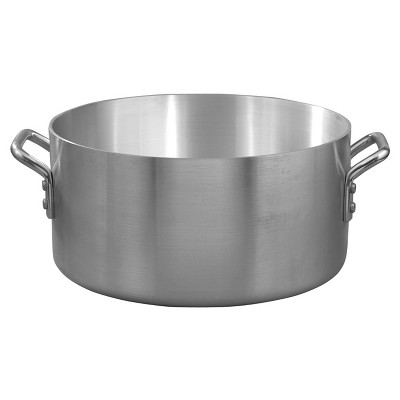 Winco 8-1/2 Quart Aluminum Stock Pot with Reinforced Rim and Riveted  HandleS