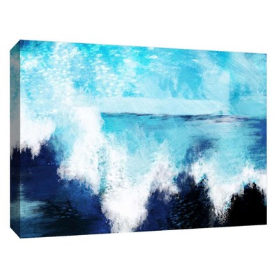 11" x 14 Wavy Ocean Decorative Wall Art - PTM Images