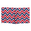 Bacati - MixNMatch Blue/Red Zigzag Crib/Toddler ruffles/skirt - 3 of 3