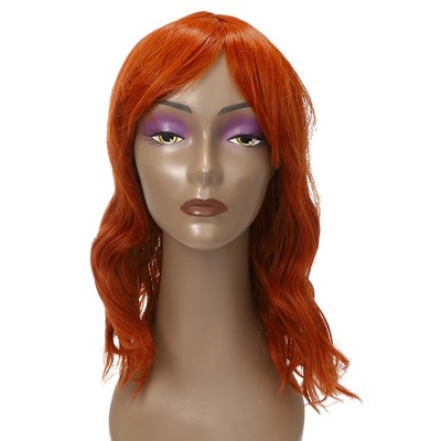 Unique Bargains Women's Curly Wigs with Wig Cap 14"