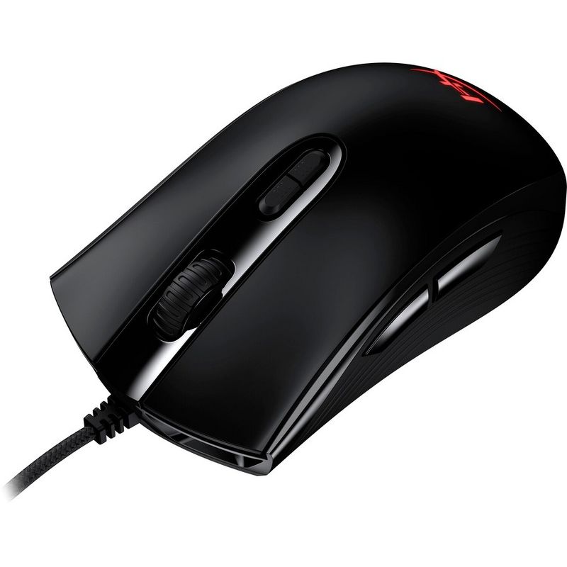 HyperX Pulsefire Core - Gaming Mouse (Black) - Optical - Cable - Black - USB 2.0 - 6200 dpi - 7 Button(s) - 7 Programmable Button(s) - Symmetrical, 2 of 7