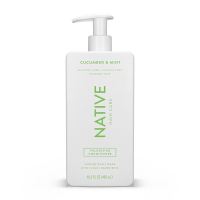 Native Vegan Cucumber &#38; Mint Natural Volume Conditioner, Clean, Sulfate, Paraben and Silicone Free - 16.5 fl oz