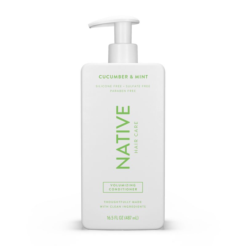 Native Vegan Cucumber &#38; Mint Natural Volume Conditioner, Clean, Sulfate, Paraben and Silicone Free - 16.5 fl oz, 3 of 11