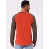 INSPIRE CHIC Men's Raglan Long Sleeve Tee Shirt Casual Henley T-Shirts - 3 of 4