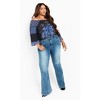 Avenue Women's Plus Size Nichola Scarf Print Top - 3 of 4