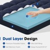 kayamas 3" Double-layer Mattress Topper include 2"  Gel Memory Foam and 1" Pillow Top Mattress Pad Cover with Elastic deep pocket - 4 of 4