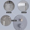 CASAINC 1-Spray Patterns Round 10 Inches Wall Mount Dual Shower Heads with Handheld and Tub Faucet - 3 of 4