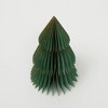 SEVOBAL Tree Ornaments Handmade Vividly Green Paper Tree, Sustainable Festive Decor for Christmas and Holiday Displays, Green, 7.5"*7.5"*12" - 3 of 4