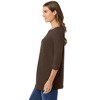 Woman Within Plus Size Perfect Three-Quarter Sleeve Boatneck Tee - 4 of 4