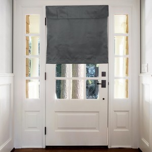 Unique Bargains Tie Up Blackout Privacy Door Curtain 1 Panel - 1 of 4