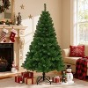 Allovit Christmas Tree 6 Ft Artificial Pine Tree Premium Christmas Decorations & Sturdy Metal Base Flame Retardant Branches for Festive Home Office - 3 of 4