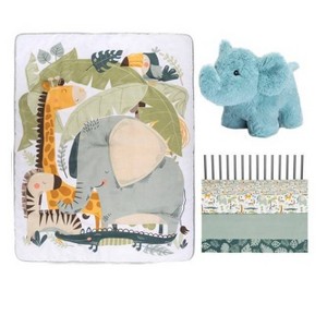 Sammy & Lou Jungle Escape Baby Nursery Crib Bedding Sets - 4pc - 1 of 4