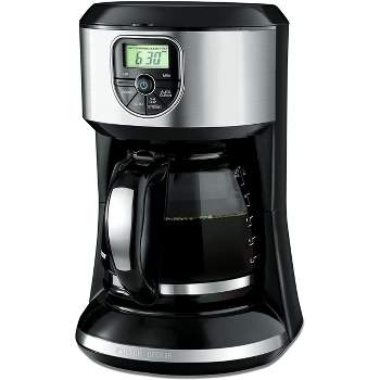 Black+decker Dcm100b 12-Cup Programmable Coffeemaker with Glass Carafe, Black