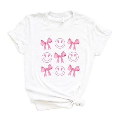 Simply Sage Market Women's Smiley Face Coquette Chart Short Sleeve Graphic Tee