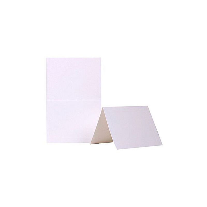 JAM Paper Blank Foldover Cards A2 Size 4 3/8 x 5 7/16 White Panel 100/Pack (309915), 1 of 2