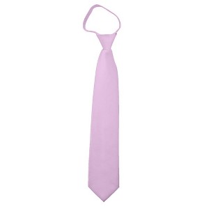 Men's Solid Color Zipper Neckties - 1 of 3