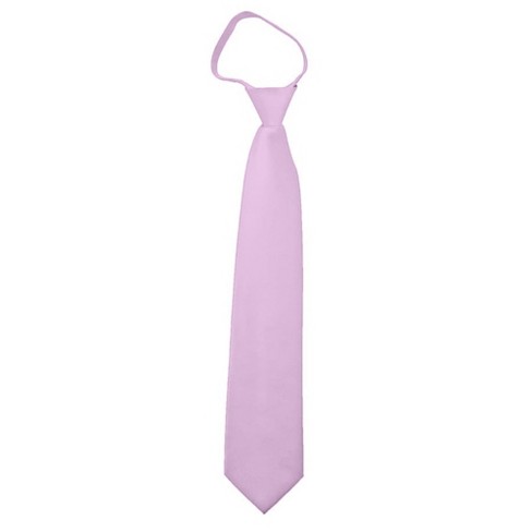 Solid Color Zipper Tie