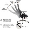 XIZZI Home Office Desk Chairs Computer Office Chair Modern Ergonomic Desk Chair High Back Suede Fabric Desk Chair for Executive or Home Office - 2 of 4