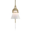 Possini Euro Design Possini Euro Casmere 18" High Modern Gold Plug-In Wall Sconce - image 4 of 4